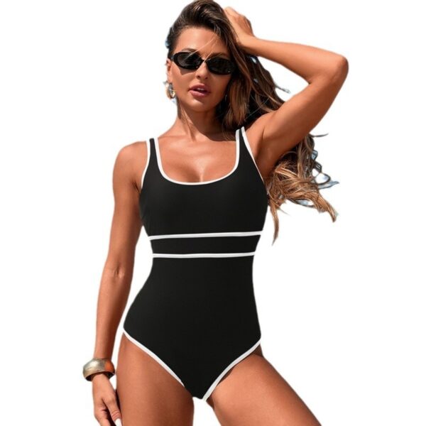 Tight Women's Hot Spring One Piece Swimsuit - Image 4
