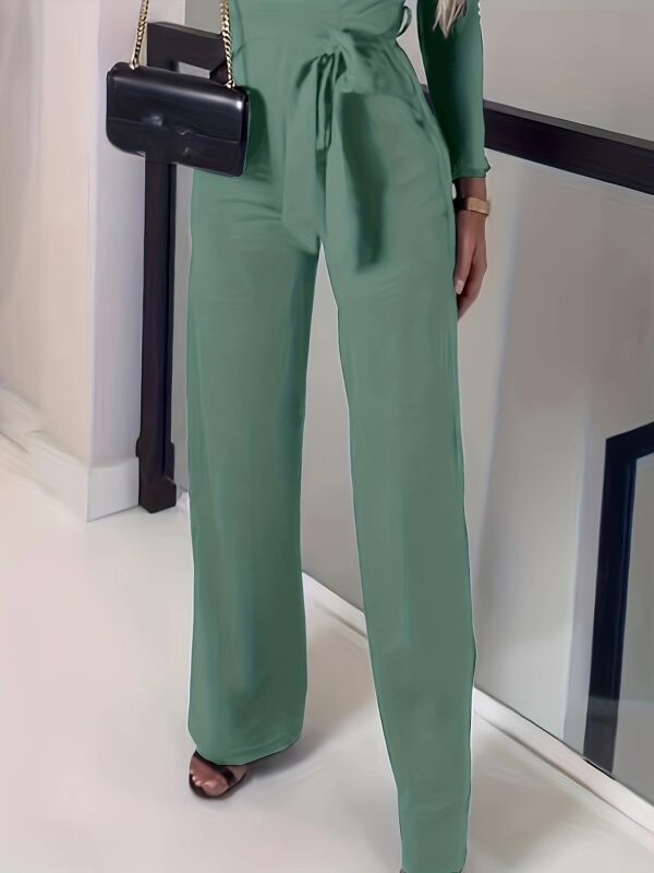 Women's Fashionable Casual Solid Color Jumpsuit - Image 2