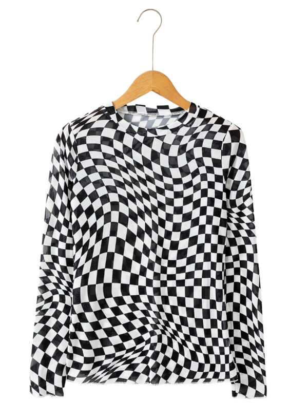 Round Neck Long Sleeve Top Casual Slim Bottoming Shirt - Image 7