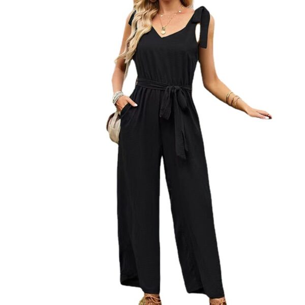 Ladies New Elegant Solid Color Jumpsuit - Image 2