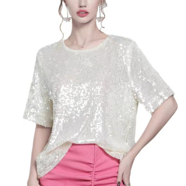 Summer Short Sleeve Vest Women's Solid Color - Image 3