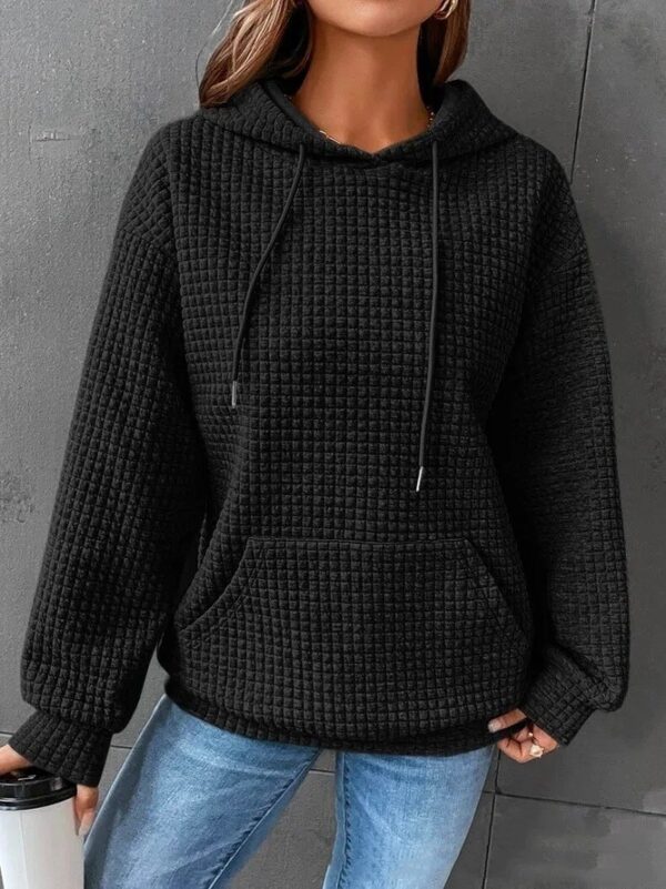 Women's Loose Casual Solid Color Long-sleeved Sweater - Image 9