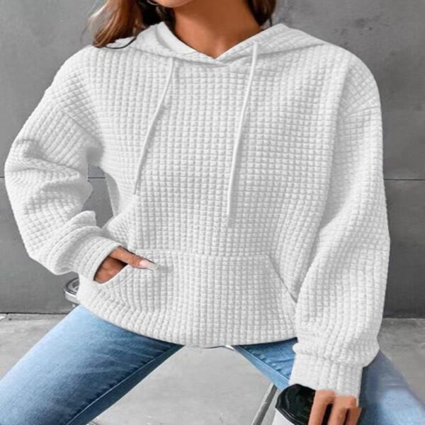 Women's Loose Casual Solid Color Long-sleeved Sweater - Image 6